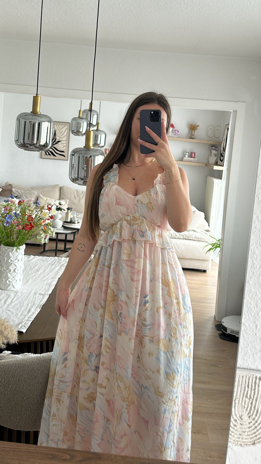 Flower Maxi Kleid - Aurelia